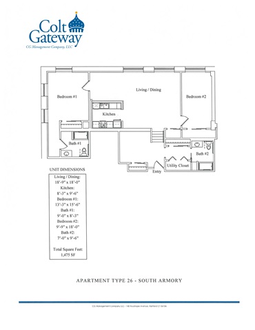 Floor Plans | Colt Gateway Luxury Apartments | Hartford CT